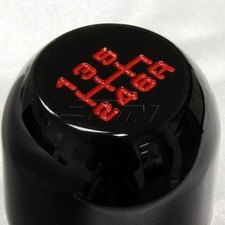 Jdm Black 6-speed Type-r Style Manual Aluminum Gear Stick Shift Shifter Knob