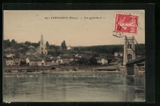 CPA Vernaison, Vue générale 1912 