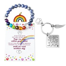 Pet Memorial Gifts, Pet Sympathy Gift, Rainbow Bridge Bracelet for Beloved Dog C