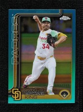 2025 Topps Chrome Teal Refractor 188/299 Mike King Michael King #35 9su