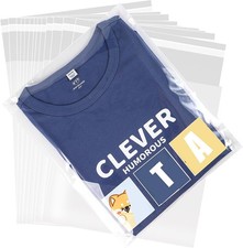 Clear Self Seal Cello Cellophane Resealable Poly Bags 1.4 mils Adhensive OPP
