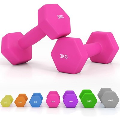 Hantel Gewichte Set Hex Home Gym Krafttraining 1,5kg 2kg 3kg 4kg 6kg