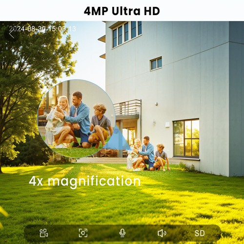 ARCCTV Überwachungskamera Set AUßEN Funk WLAN 4MP Mit 64GB Videoüberwachung Cam - Afbeelding 15 van 29