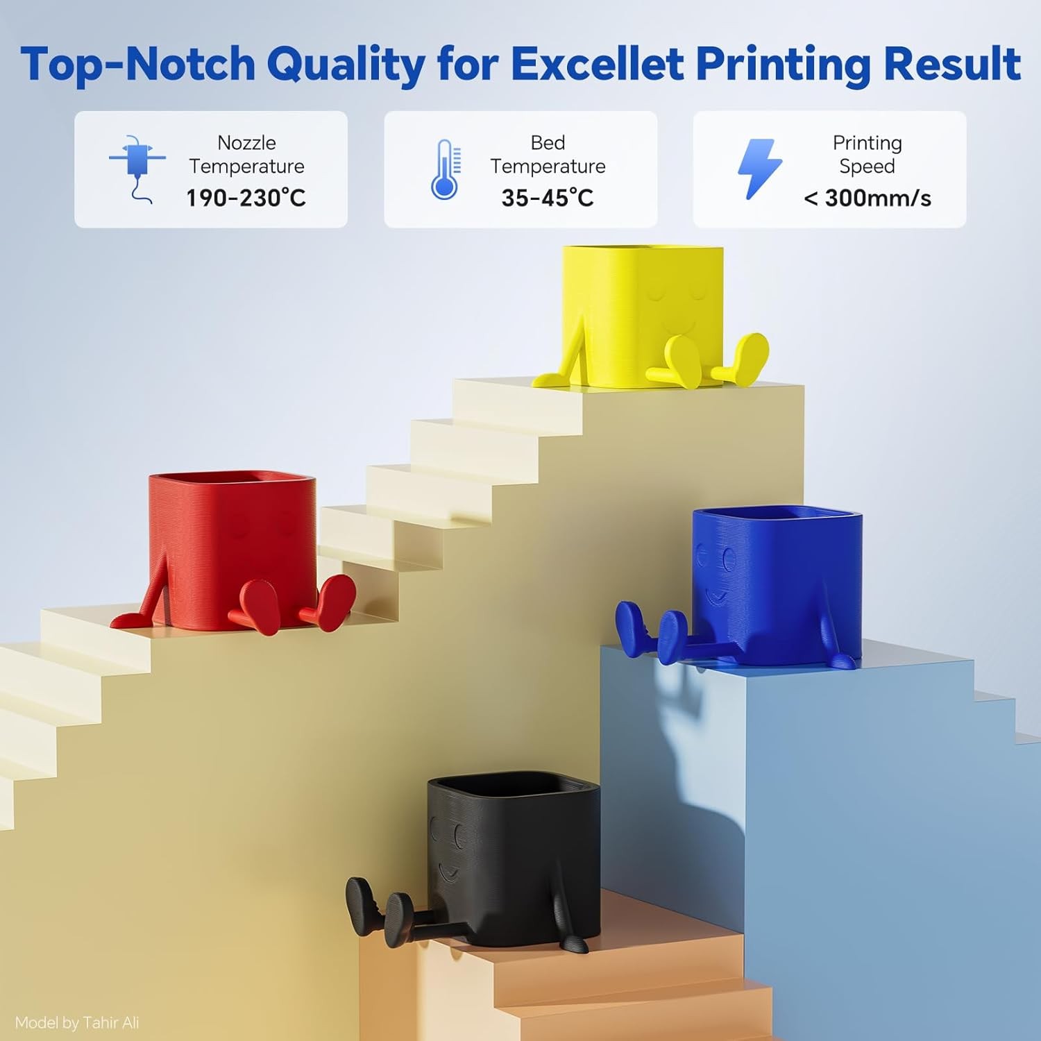 DEEPLEE PLA PRO Filament 1,75 mm schwarz 1 kg, stärker PRO, schwarz*1  - Bild 4
