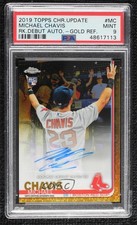 2019 Topps Chrome Update Gold 24/50 Michael Chavis #RDA-MC PSA 9 MINT Auto 03xq