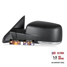 Black Driver Side Mirror for 2009-2018 Ram 1500 2010-2018 Ram 2500 3500 2019