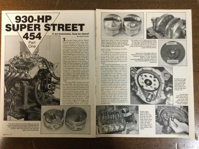 8520 Article Pictorial Engine 930 HP Super Street 454 Part One 8 page