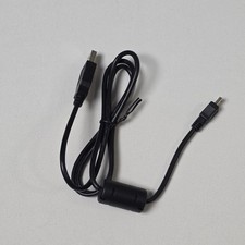 USB 2.0 Type A to Mini-B Cable with Ferrite Core Black Data Sync Charging Cord