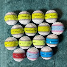 15 TaylorMade Tour Response golf balls. 5A . Green, blue, red. No scuffs/cuts.