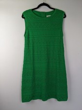 ELIZA J EMERALD GREEN COTTON KNEE LENGTH DRESS WOMENS SIZE LARGE NEW NWT