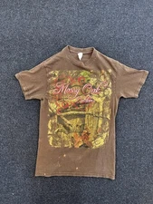 Mossy Oak Shirt Mens Small Brown Camouflage Outdoors Obsession Graphic Tee Delta