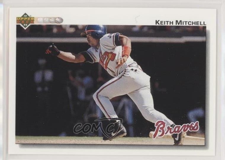 1992 Upper Deck Factory Set Gold Hologram Keith Mitchell #454 0b3