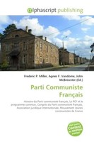 Frederic P. Miller (U. A.) | Parti Communiste FrançAis | Taschenbuch (2026)