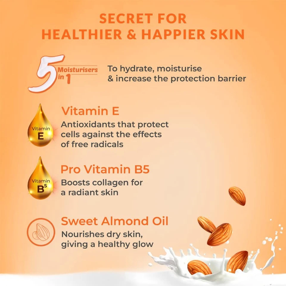 Crema 21 Crema Hidratante Suave 250 ml con Aceite de Almendras para Rostro y Cuerpo Foto 3 de 4