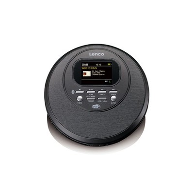 Lenco CD-500BK - Tragbarer CD-Player mit DAB+/FM-Radio und Bluetooth  - Schwarz