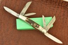 HEN & ROOSTER BERTRAM CUTLERY SOLINGEN GERMANY STAG 6 BLADE CONGRESS KNIFE 27802