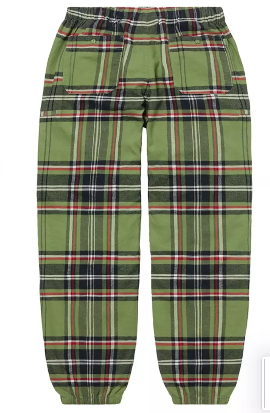 Pantalon de skate en flanelle tartan Supreme moyen