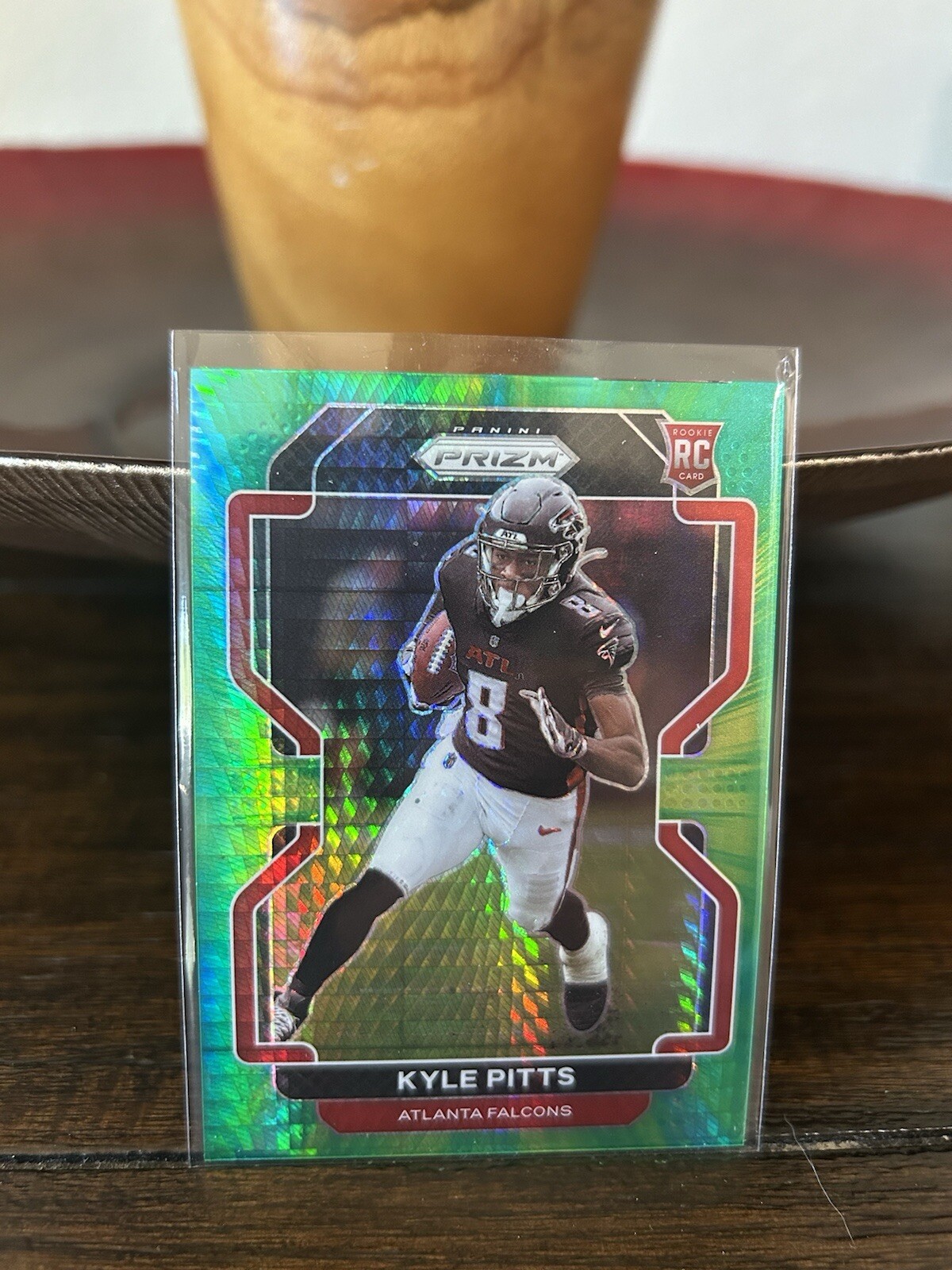 2021 Panini Prizm GREEN HYPER /175 Kyle Pitts 341 Falcons SSP SP Rookie RC 🔥