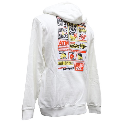 Size XL CONVERSE Mi Gente! ALL STAR Hoodie - White Cotton - Kangaroo Pocket - Picture 1 of 6