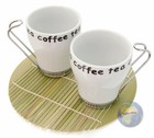 Mat IN Bamboo 'Round The 'Coffee' Breakfast/Lunch/Dinner for Sushi Cups BAR