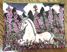 BLUEQ Blue Q Unicorn Bag Tote Purse Pouch Coin Purse