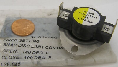 White-Rodgers Snap Disc Limit Control 3L01-140