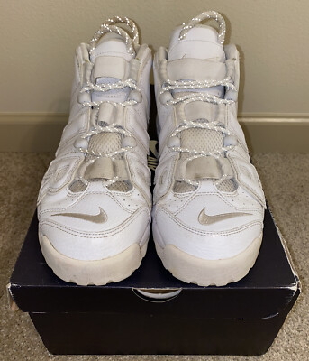 Nike Air More Uptempo Triple White 9 921948-100 Bulls Knicks 1 3 4