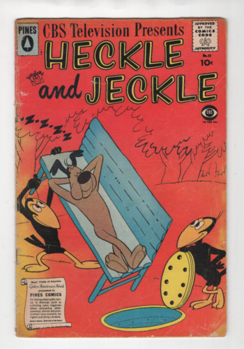 Heckle and Jeckle #32 âge d'argent 1958 pins bande dessinée CBS TV bande dessinée éponge toons - Photo 1/2