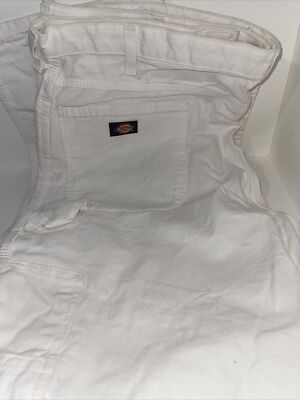 Dickies Sherwin Williams Painters Pants Regular Fit 40 X 32 White