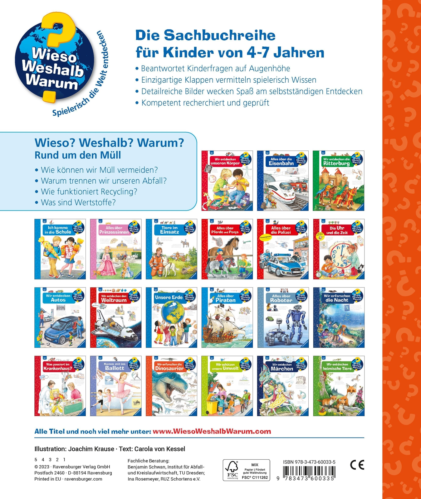 Thumbnail - Wieso? Weshalb? Warum?, Band 74: Rund Um Den Müll | Carola Von Kessel