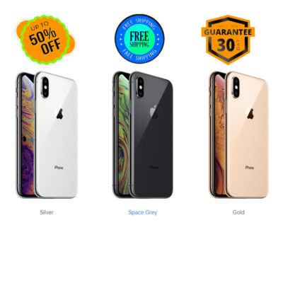Apple iPhone XS 64GB 256GB Unlocked Verizon Silver/Space Gray/Gold LTE 