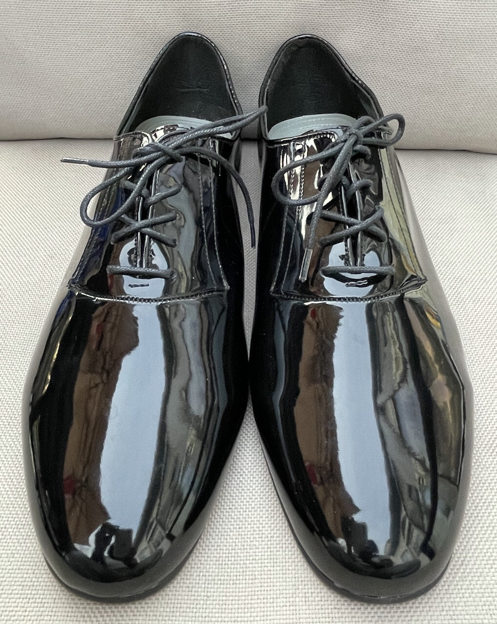 Frederico Leone Size 15WW Black Shiny 