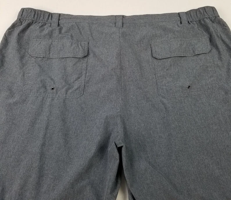 Pantalones Cortos Carga Croft & Barrow Para Hombre 52 Grises Bolsillos Laterales Cintura Elástica Elastizados Caminar Foto 4 de 4