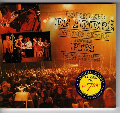 Fabrizio De Andre'  CD IN Concerto Arrangements PFM BMG Sealed 1979