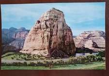 Steamboat Rock Green & Yampa Rivers Dinosaur Ntl Monument Utah CO Vtg Postcard