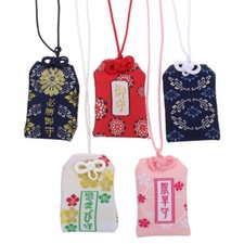 5PCS Fortune Bags Good Luck Education Omamori Charms Wealth Omamori Japan Shrine