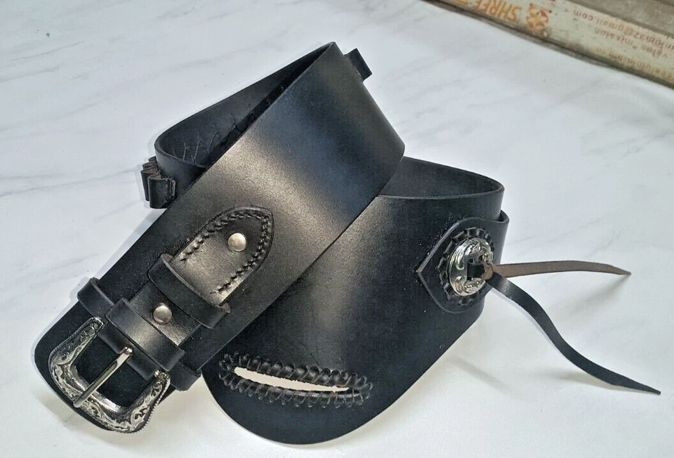 MARES LEG, RANCH HAND, CHIAPPA WESTERN GUNFIGHTER LEATHER GUN HOLSTER CARRY - Image 4 of 4