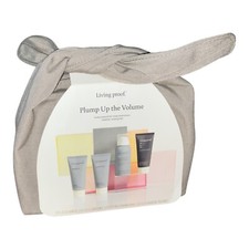 LIVING PROOF Plump Up The Volume Shampoo  Conditioner Hair Kit W/ Bag - NIB