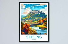 Stirling Travel Print Wall Art Stirling Wall Hanging Home D�cor Stirling Gift Ar