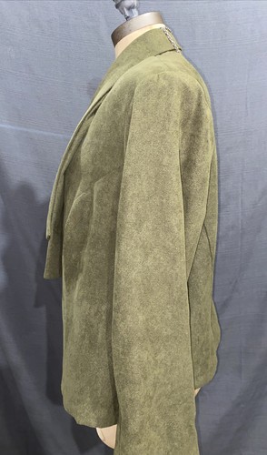 CJ Banks Olive Bolero Soft Microfiber Jacket Outfit Topper $65.50 1X - Picture 5 of 12