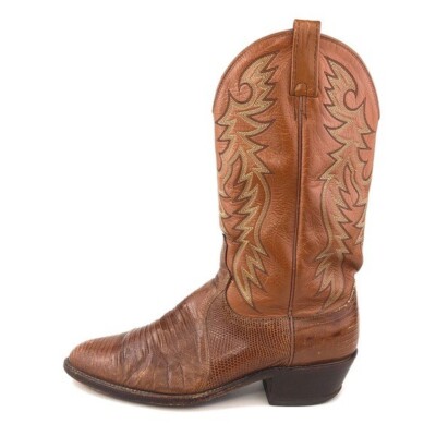 Dan Post Teju Lizard Cowboy Western Boots Mens Sz 8.5 D Brown Leather Dan Post Men main image 2