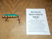 Albert Ford Custom Wood Fishing Lure Hand Carved & Painted SIGNED (HTF)   7/25