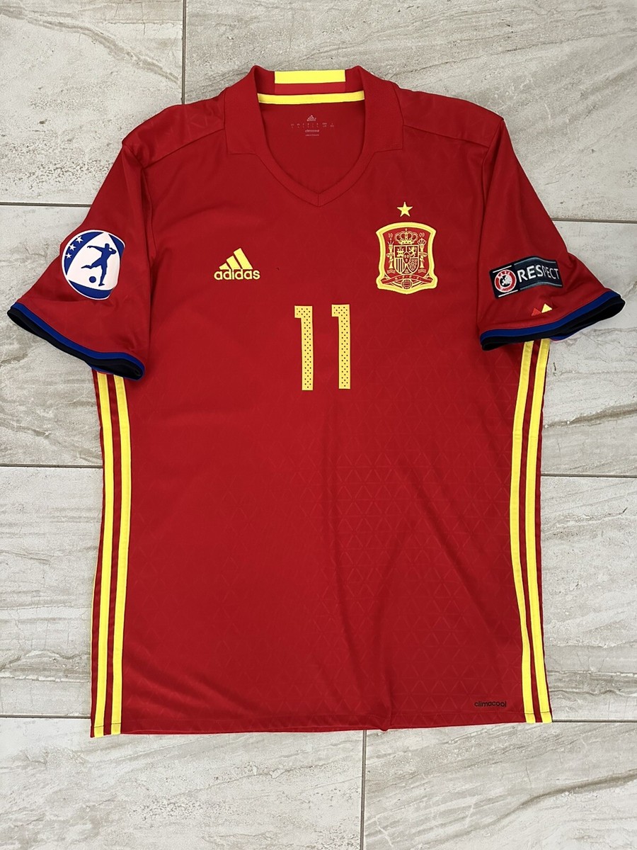 Authentic Adidas Marco Asensio Spain 2016-17 Home Soccer