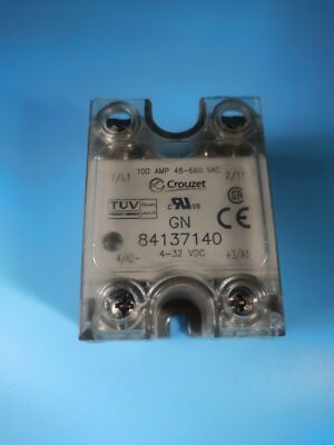 New Crouzet GN 84137140 Solid State Relay 100A 4-32VDC x 1pc