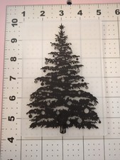 Unbranded embossing Folder Christmas Tree Ornaments Lights Cards Family Invite