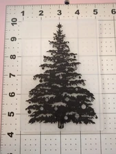 Unbranded embossing Folder Christmas Tree Ornaments Lights Cards Family Invite