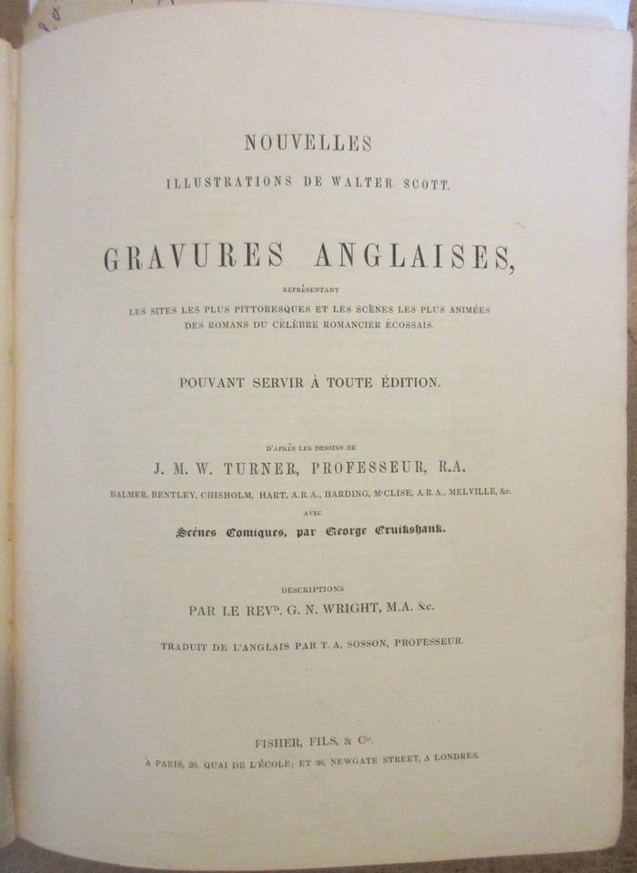 Neue Illustrationen Von Walter Scott 108 Gravuren 1840 Turner Cruikshank - Bild 2 von 4
