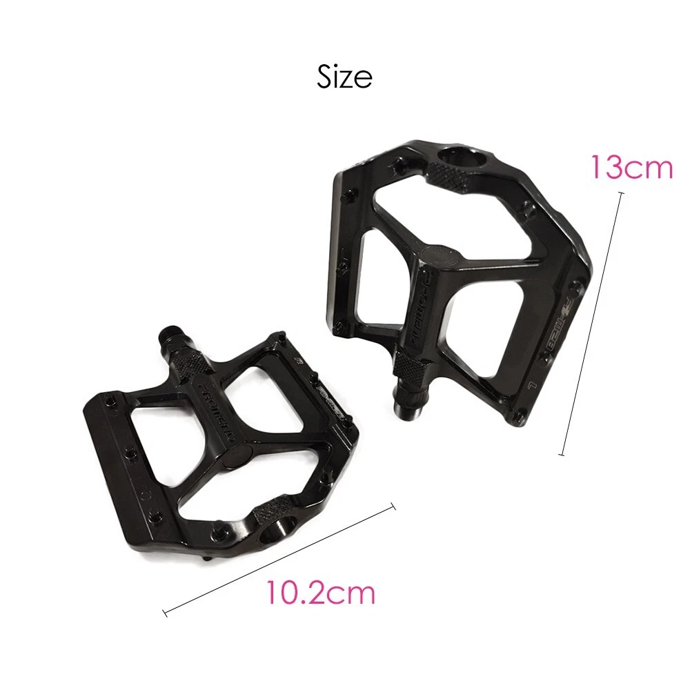 Bike Bicycle Sport Pedals Non Slip Aluminium Black 9 16