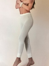 Wolle Seide Damen Leggins Emmebivi Gr.36-46 Unterwäsche creme,schwarz