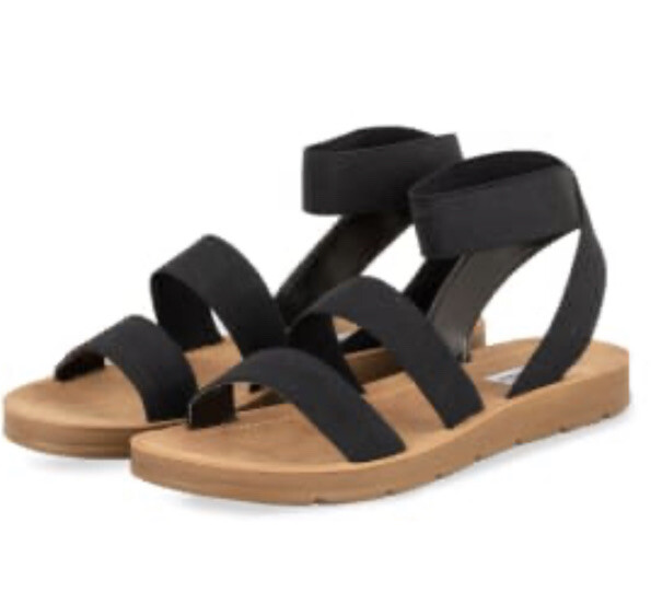 NWOB Steve Madden Raffy Sandal, Women's Size Black MSRP $80